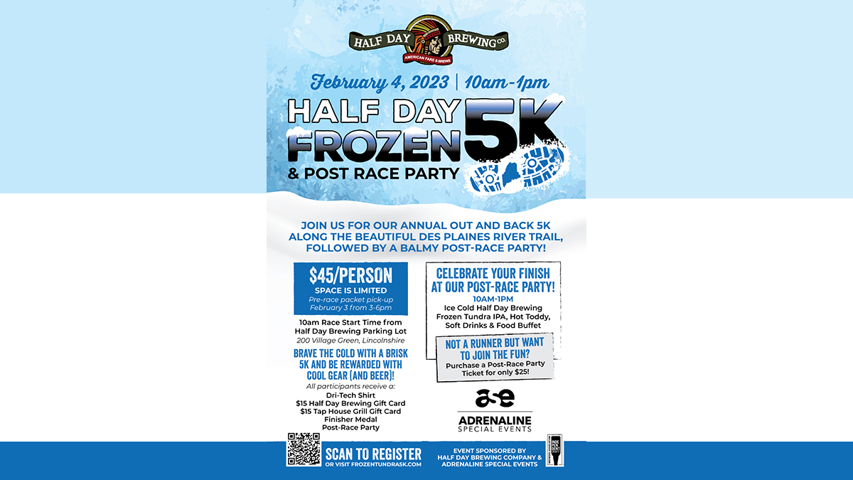 Frozen Tundra 5K and Post Race Beach Party in Lincolnshire